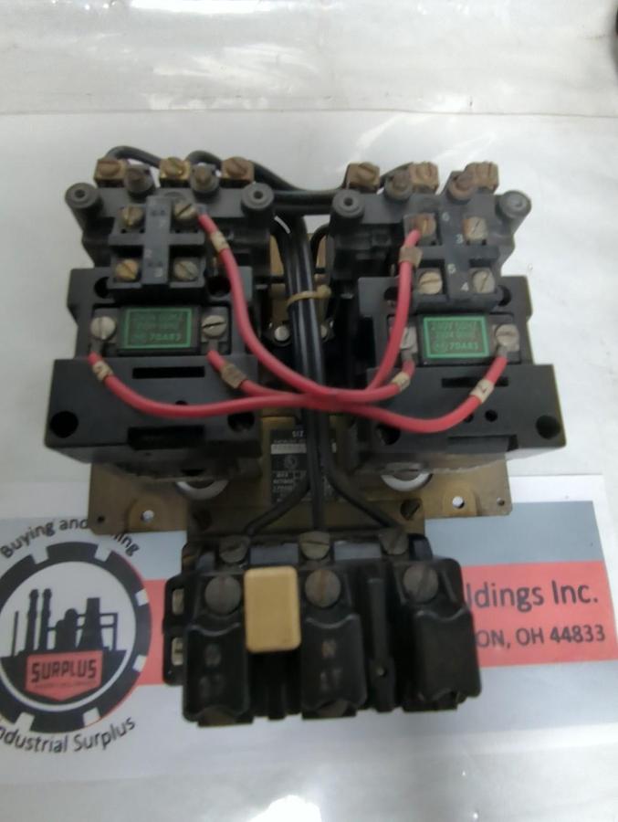 Used ALLEN BRADLEY,705X-AOD,SIZE 0 REVERSING STARTER PRE-OWNED
