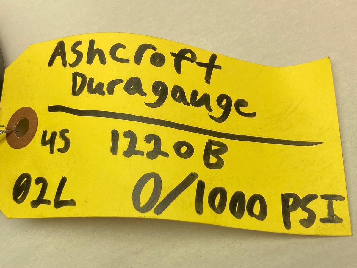 Ashcroft,4S-1220B-02L,Duragauge 0-1000psi