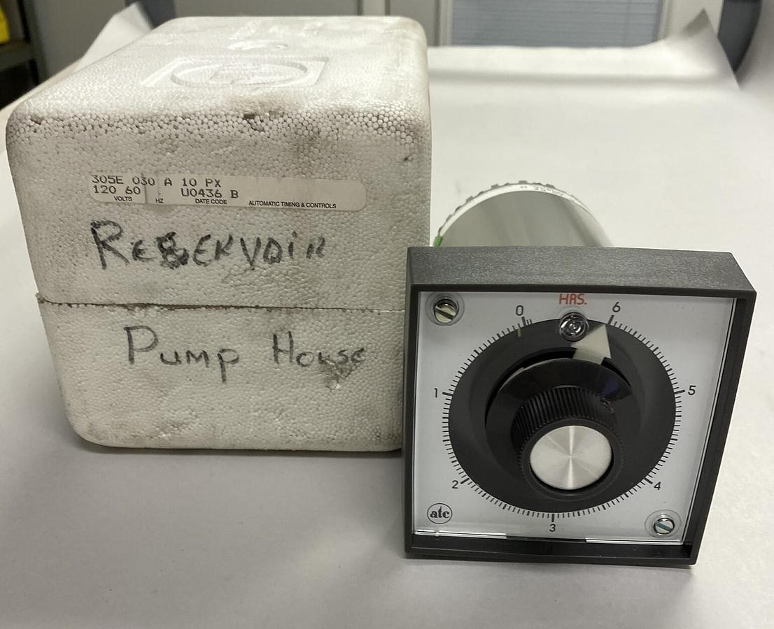 MARSH BELLOFRAM,ATC 305E-030-A-1-0-PX, ELECTROMECHANICAL TIMER 6HRS 120V NOS