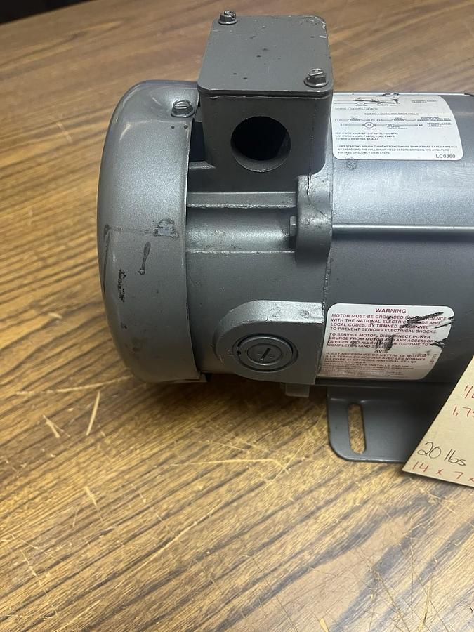 Used BALDOR,CD3425,DC MOTOR 1/4HP 1750RPM 56C 90VDC