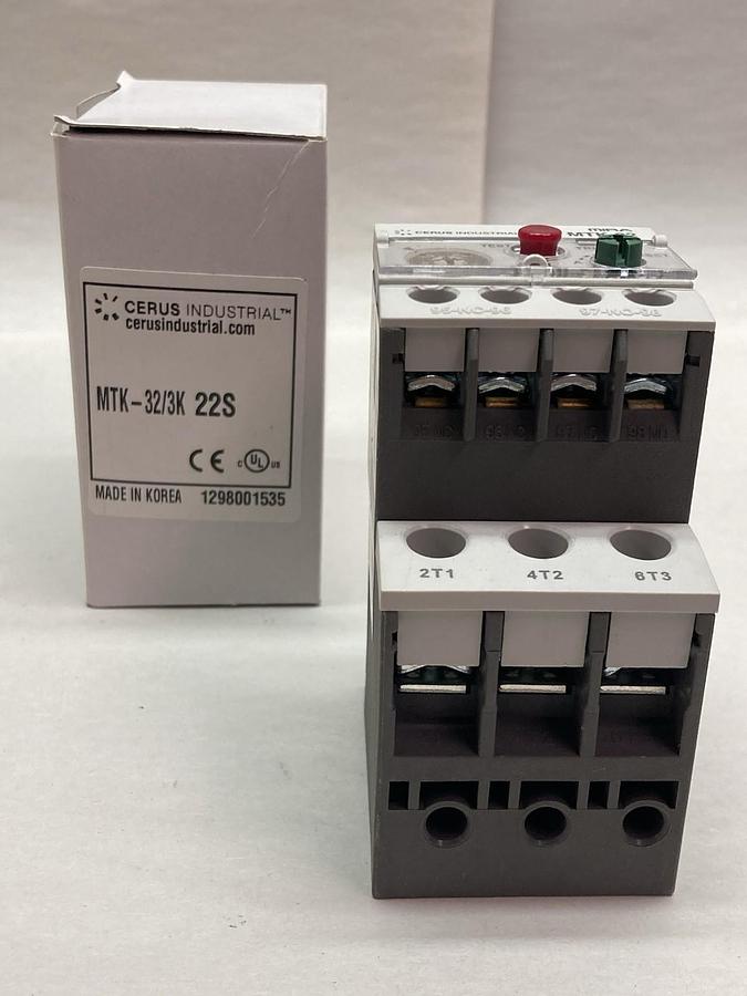Cerus Industrial,MTK-32/3K 22S,Thermal Overload Relay 50/60Hz