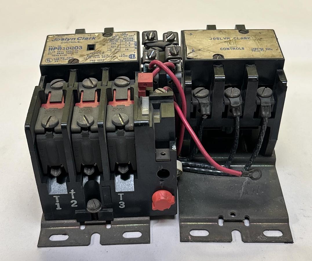 Used JOSLYN CLARK,HPR10U03,REVERSING STARTER SIZE 1 27A 600V