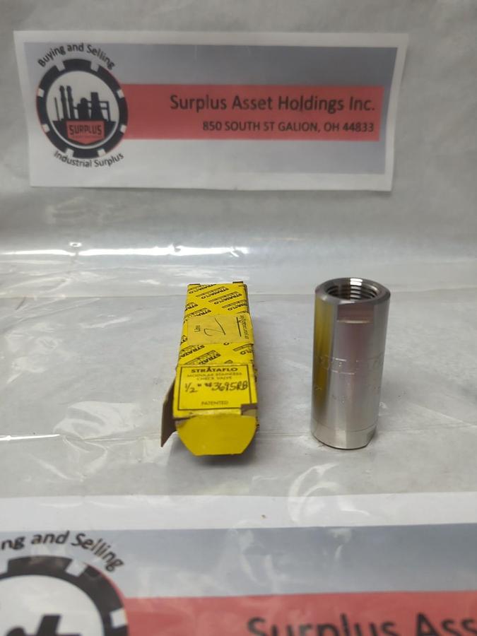 STRATAFLO,3695RB,MODULAR STAINLESS CHECK VALVE 1/2 INCH NOS