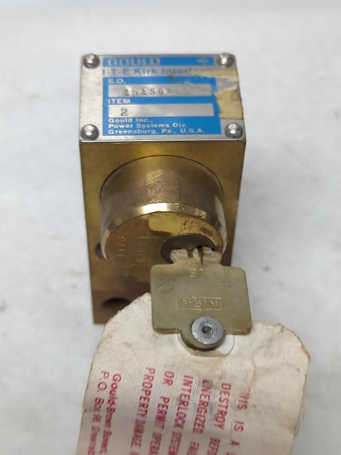 Used GOULD,45A59259,I.T.E. KIRK INTERLOCK WITH KEY PRE-OWNED