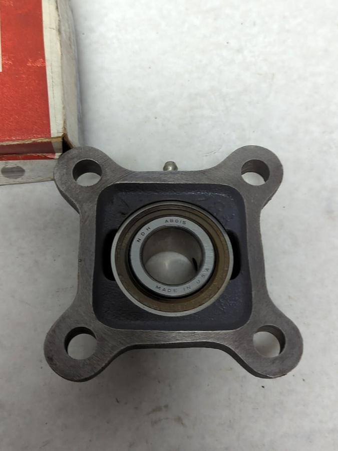 NDH DELCO,R4FS 15/16,4-BOLT FLANGE MOUNT BEARING 15/16 INCH BORE NOS