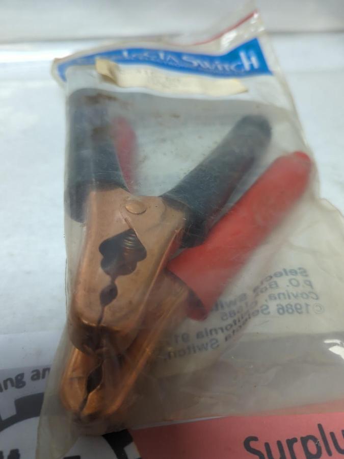 SELECTA SWITCH,SC-41C-BG,COPPER HIPPO CLIP SET OF 2 400 AMP NOS