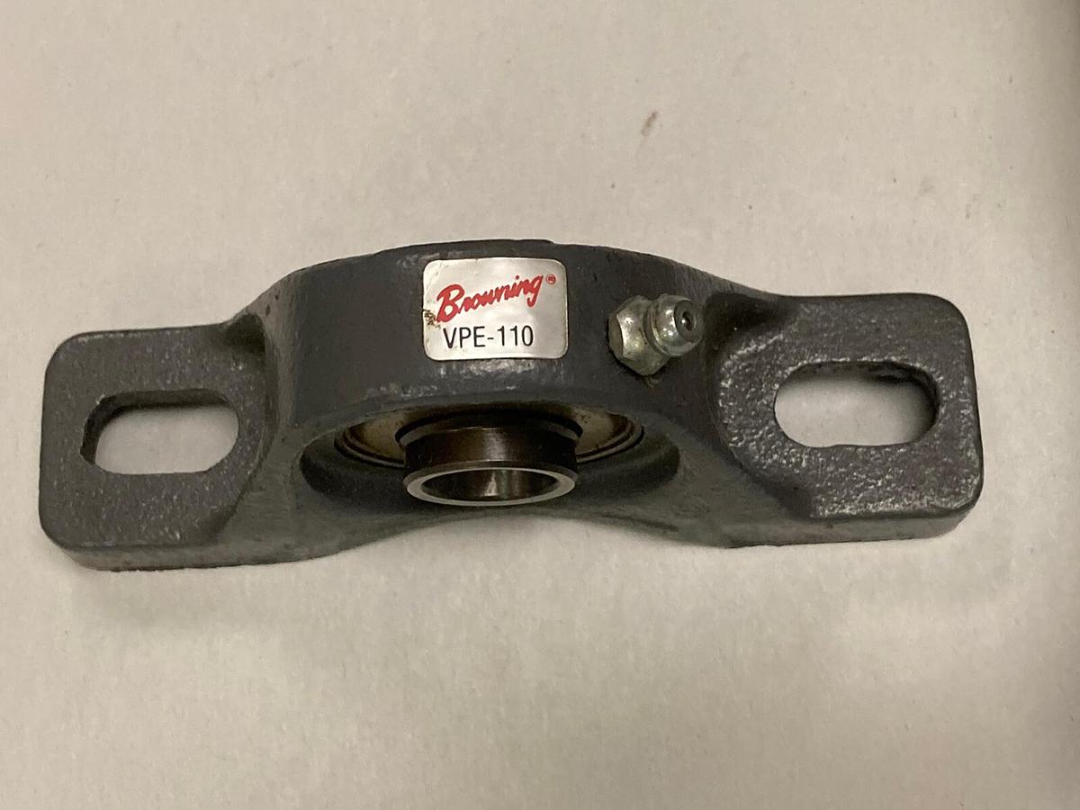 BROWNING,VPE-110,PILLOW BLOCK BALL BEARING UNIT 2-BOLT BASE  5/8" BORE NOS
