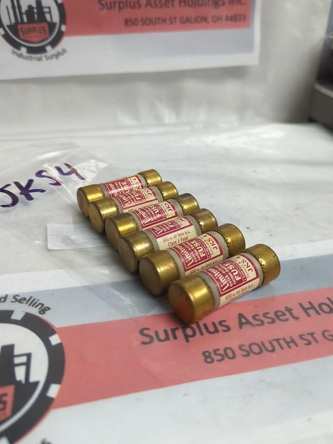 Used COOPER BUSSMANN,JKS-4,LIMITRON 4 AMP FUSE LOT OF 6 PRE-OWNED