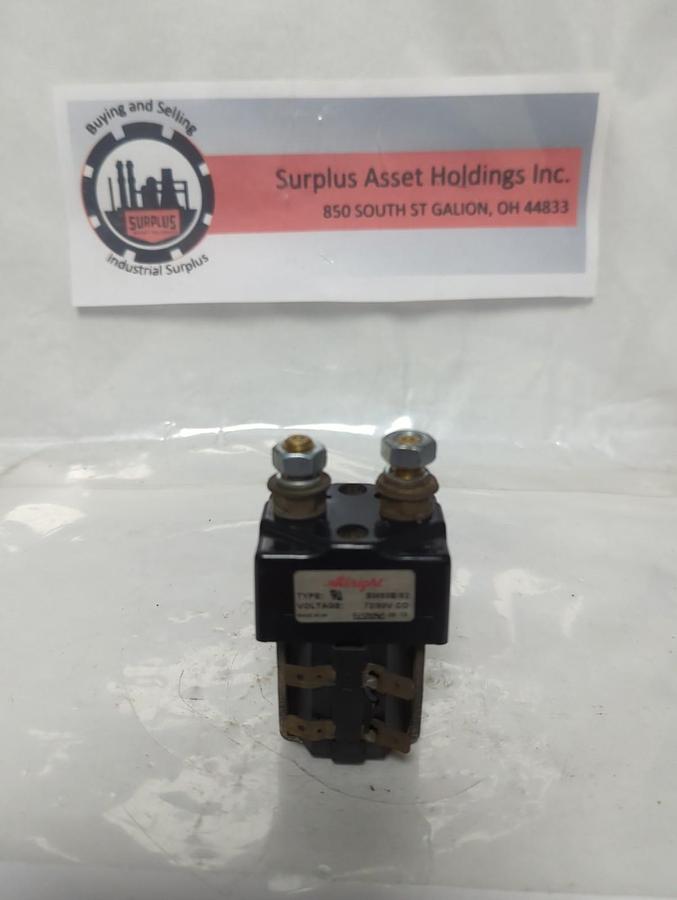 Used ALLRIGHT,SW80B/62,SINGLE ACTING CONTACTOR 72/80V CO PRE-OWNED