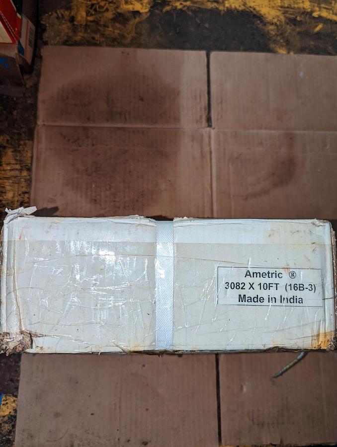 AMETRIC,3082 X 10FT  16B-3,HEAVY DUTY ROLLER CHAIN 1 INCH PITCH NOS