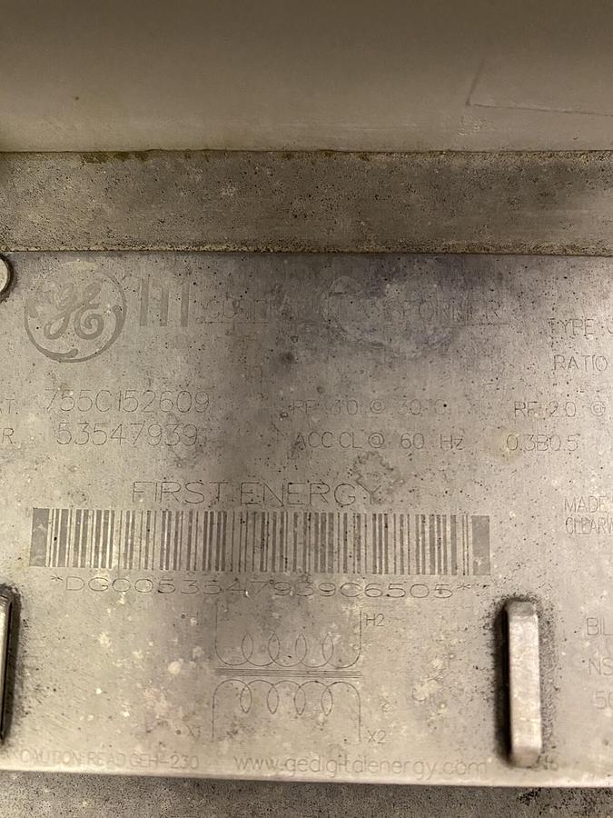 Used GE,755152609,CURRENT TRANSFORMER JCK-5C RATIO 25.5