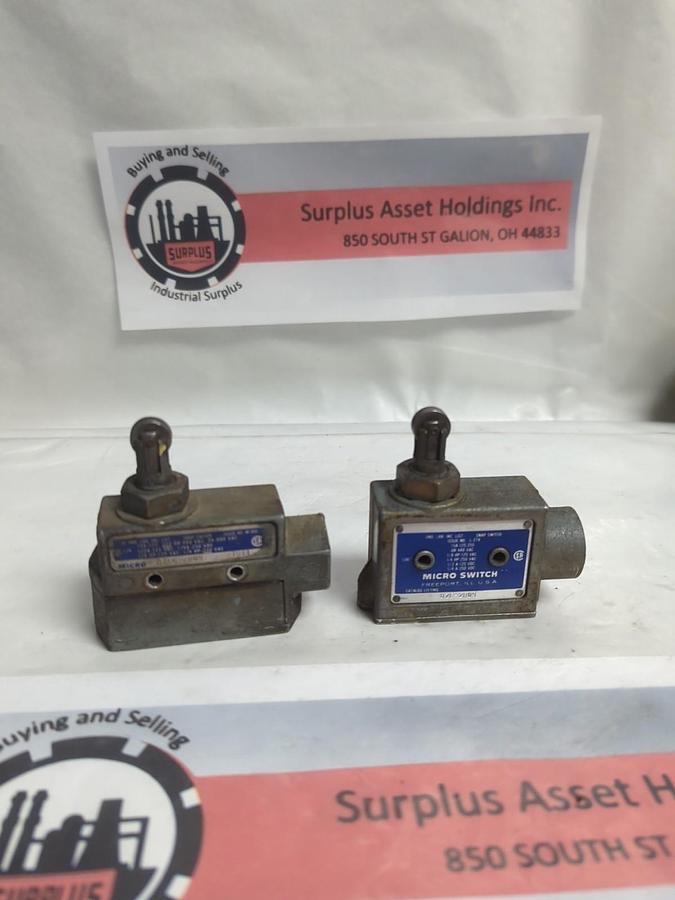 Used MICRO SWITCH,BZE6-2809,LIMIT SWITCH LOT OF 2 USED