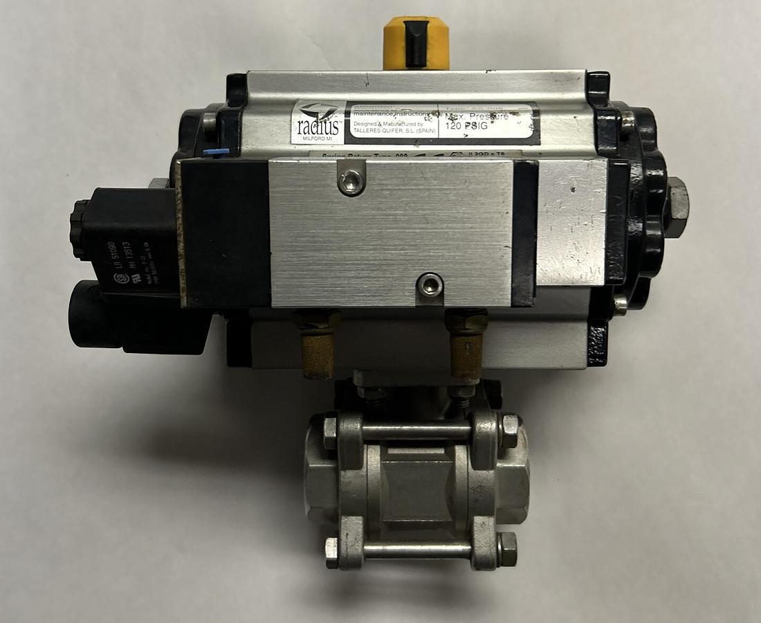 Used RADIUS,AS-008,PNEUMATIC ACTUATOR 120 PSIG