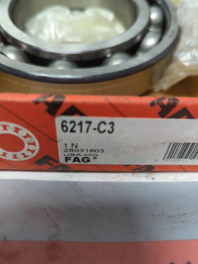 FAG,6217.C3,DEEP GROOVE BALL BEARING NOS