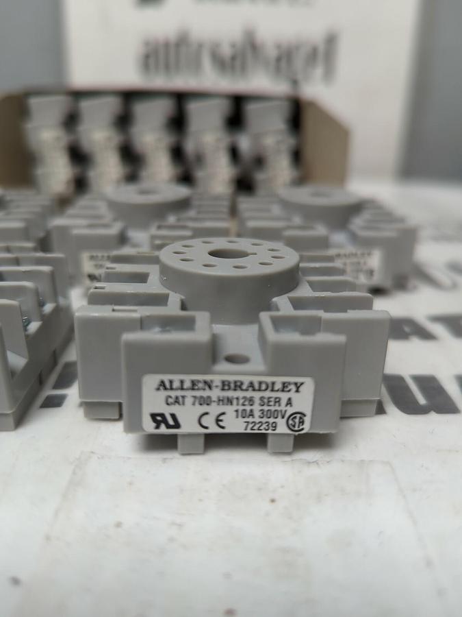 ALLEN BRADLEY,700-HN126,SERIES-A 11-PIN RELAY SOCKETS BOX OF 10 NEW