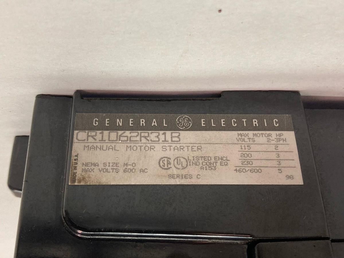 General Electric,CR1062R31B,5 HP Manual Motor Starter 600V Size M-0