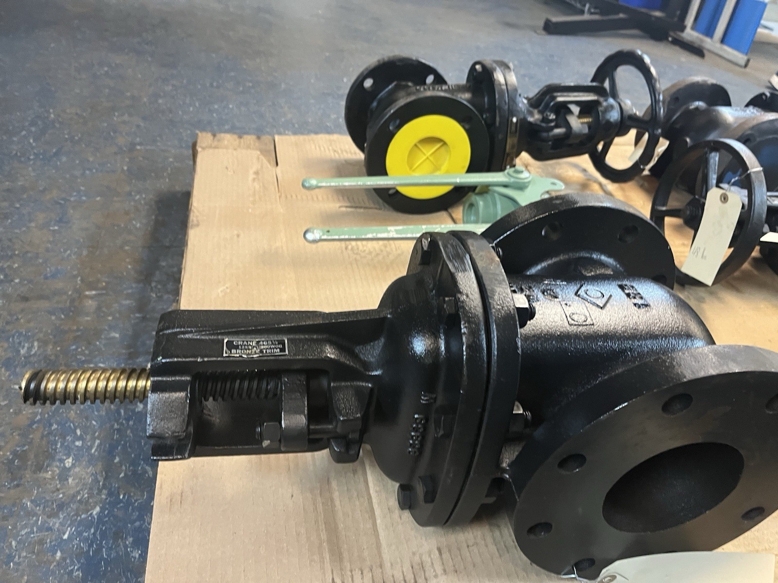 CRANE,465-1/2,SIZE 4 GATE VALVE CLASS 125 200 WOG BRZ No Handle