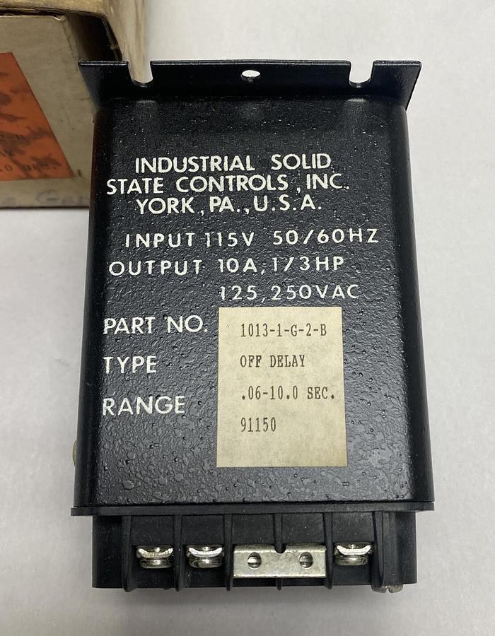 ISSC,1013-1-G-2-B,TIMER 120VAC NOS