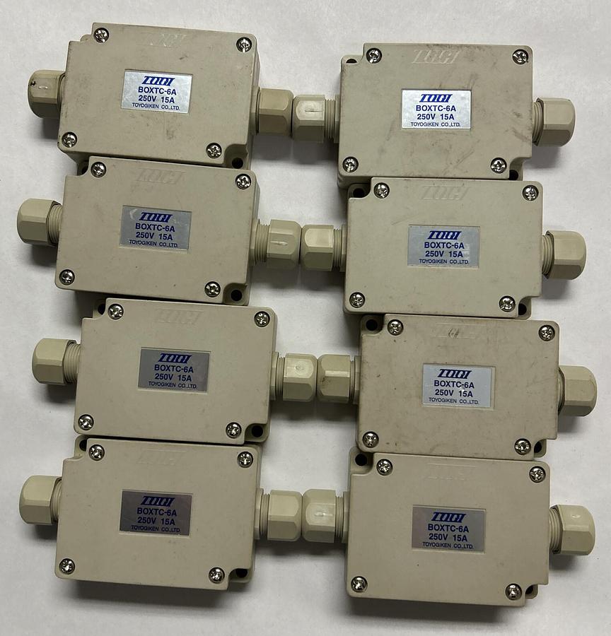 Used TOGI,BOXTC-6A,RELAY JUNCTION BOX LOT OF 8