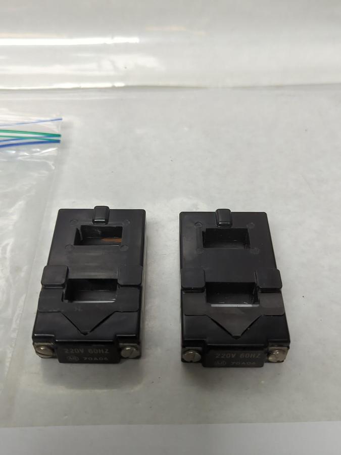 Used ALLEN-BRADLEY,70A06,COIL 220V 60HZ LOT OF 2 PRE-OWNED