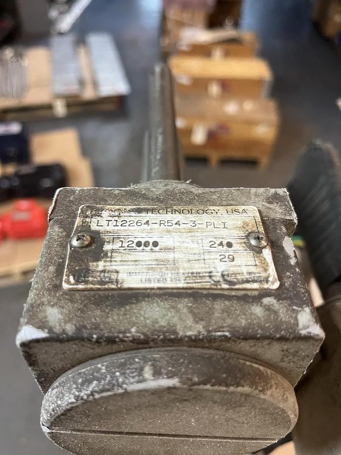 Used PROCESS TECHNOLOGY,LT12264-R54-3-PLI,TANK IMMERSION HEATER 12kW 240V 64"LX54"H