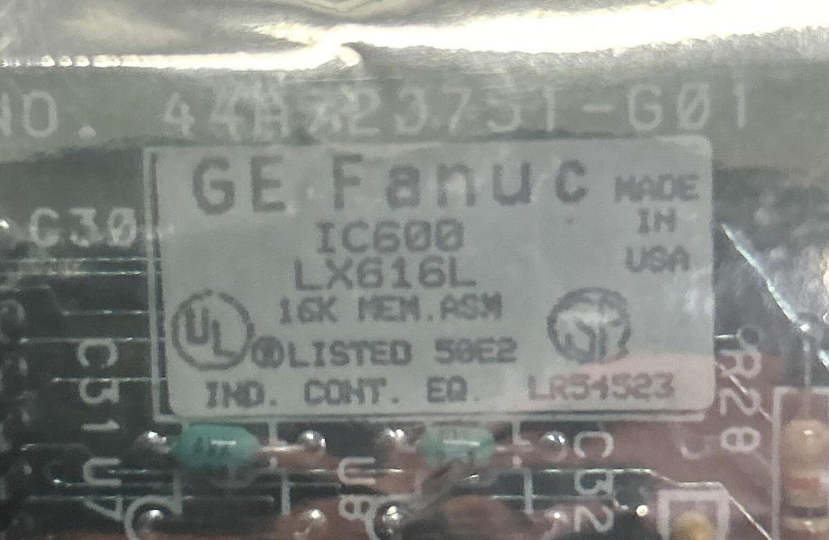 GE FANUC,IC600LX616L,16K MEMORY BOARD NOS