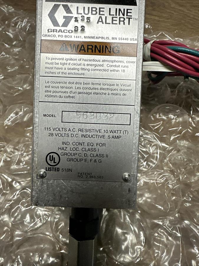 Graco,563032,Lube Line Alert