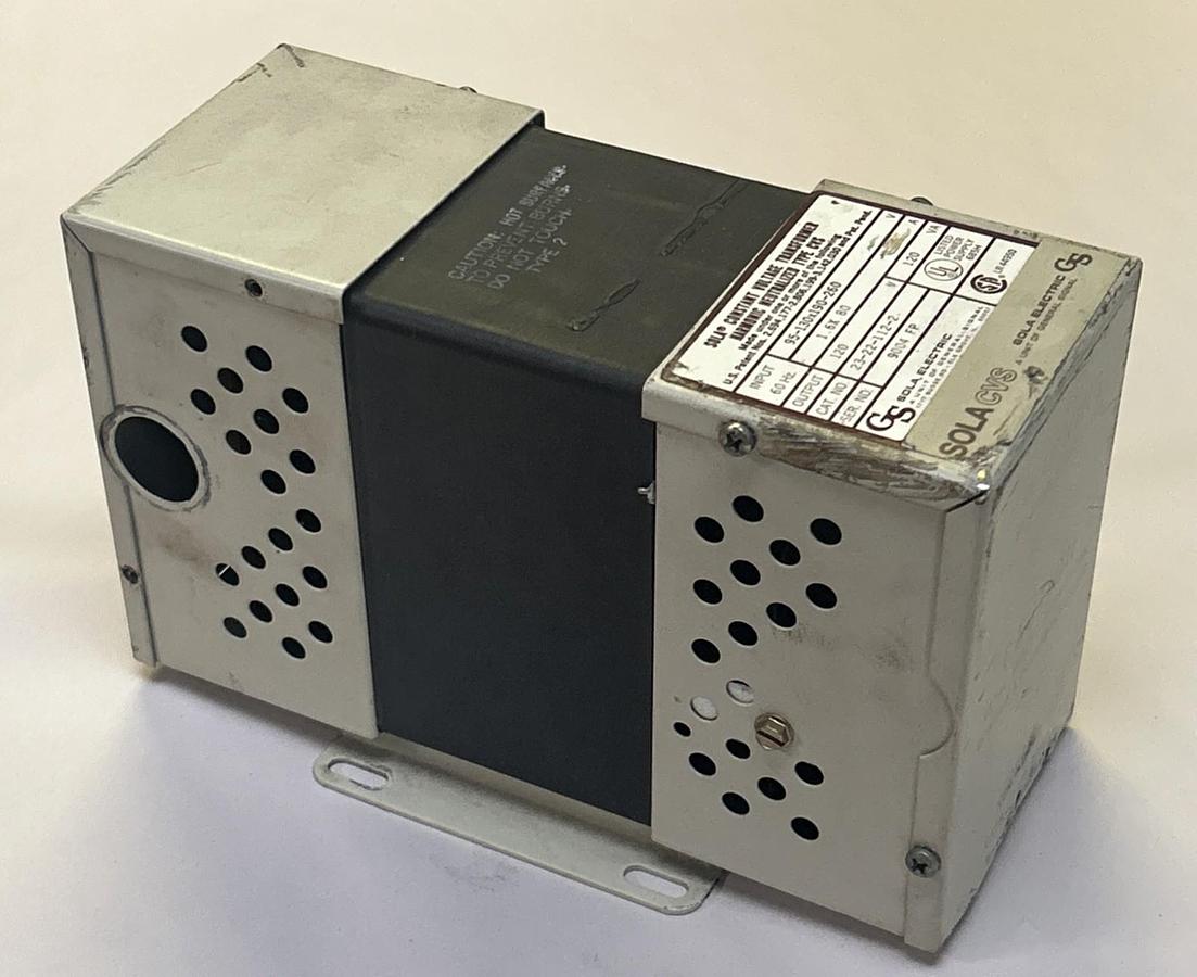 Used SOLA,23-22-112-2,CONSTANT VOLTAGE TRANSFORMER