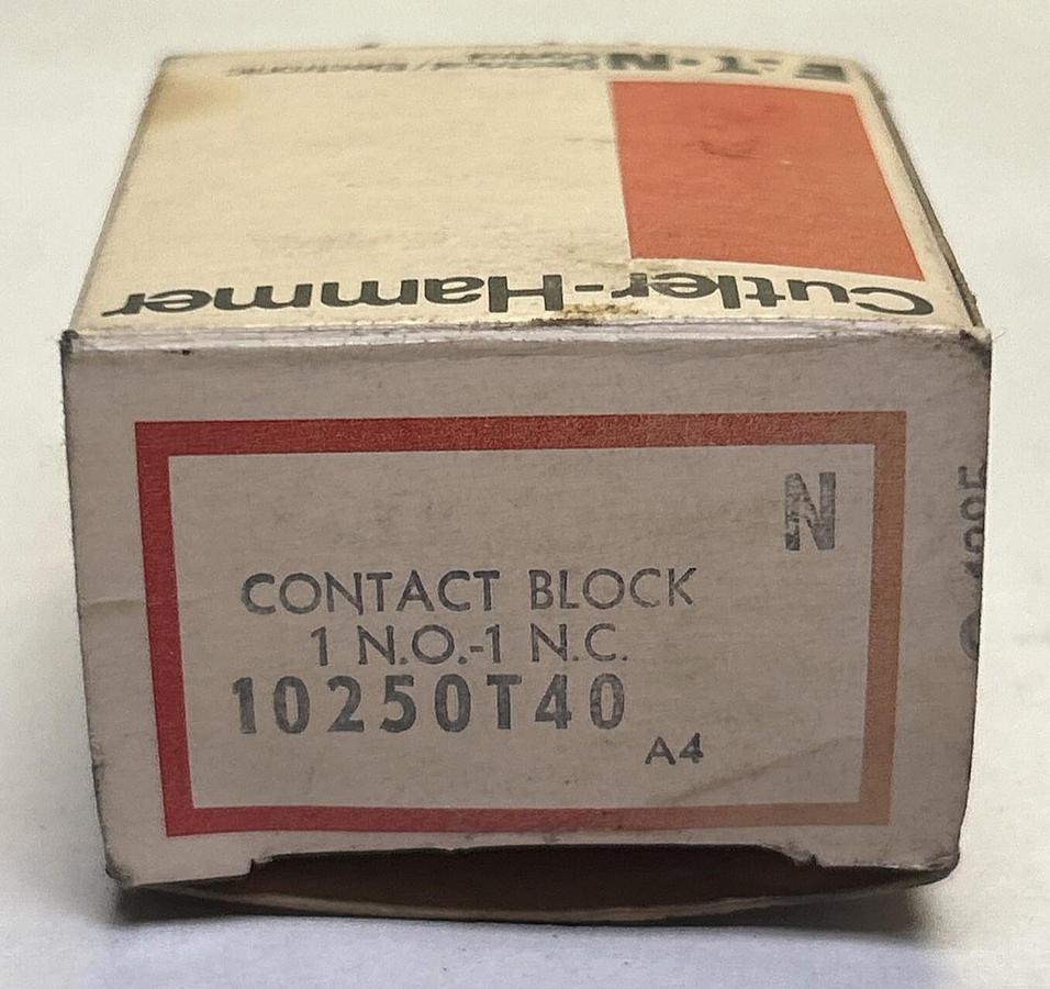 CUTLER HAMMER,10250T40,CONTACT BLOCK NOS