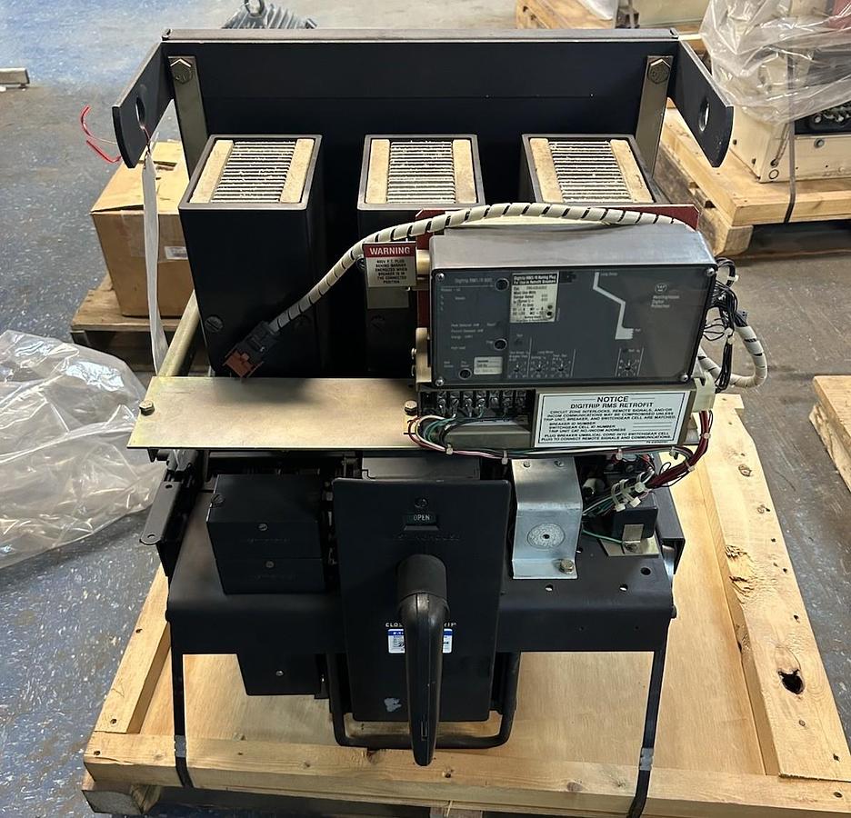 Used WESTINGHOUSE,DB-50,AIR CIRCUIT BREAKER 1600A W/ TRIP UNIT PR6A06A060