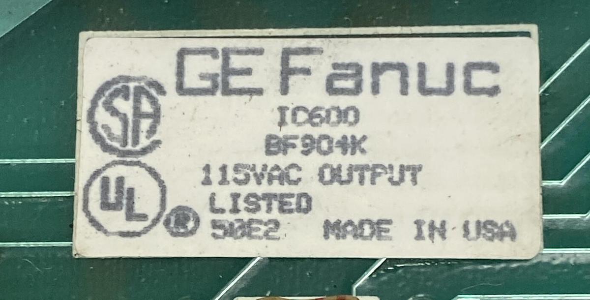 GE FANUC,IC600BF904K,OUTPUT MODULE NOS