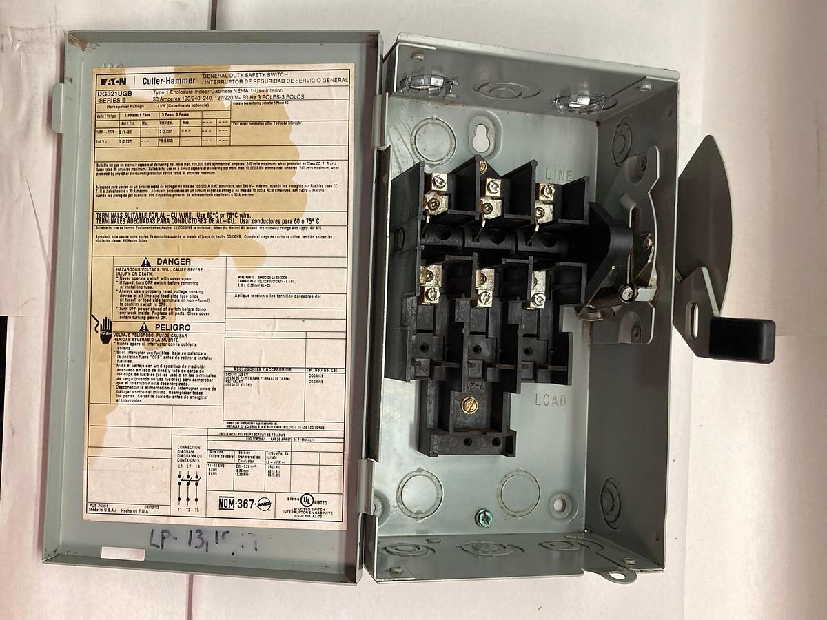 Eaton Cutler-Hammmer,DG321UGB,General Duty Safety Switch
