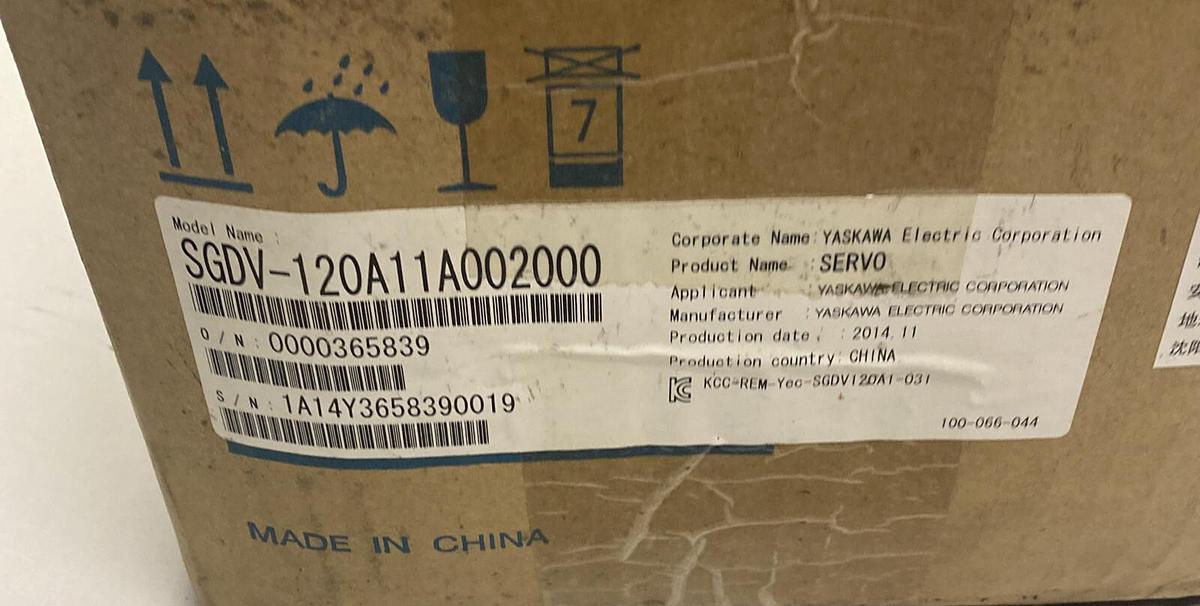 YASKAWA ELECTRIC,SGDV-120A11A002000, SERVO DRIVE NOS
