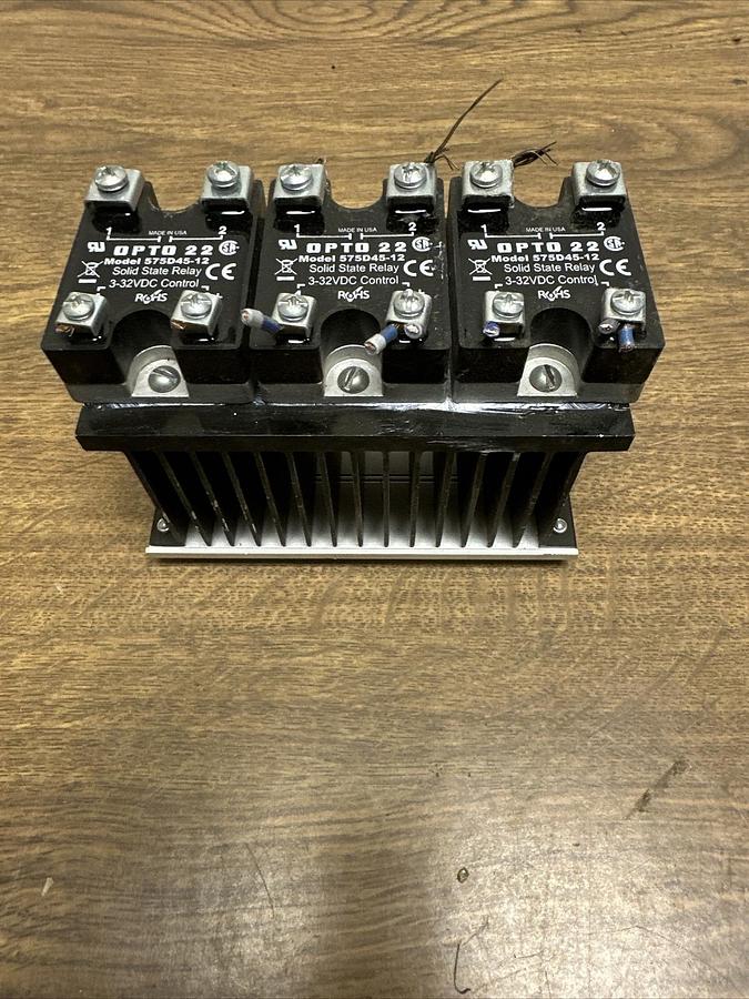 Used Opto 22,575D45-12,Solid State Relay Lot of 3