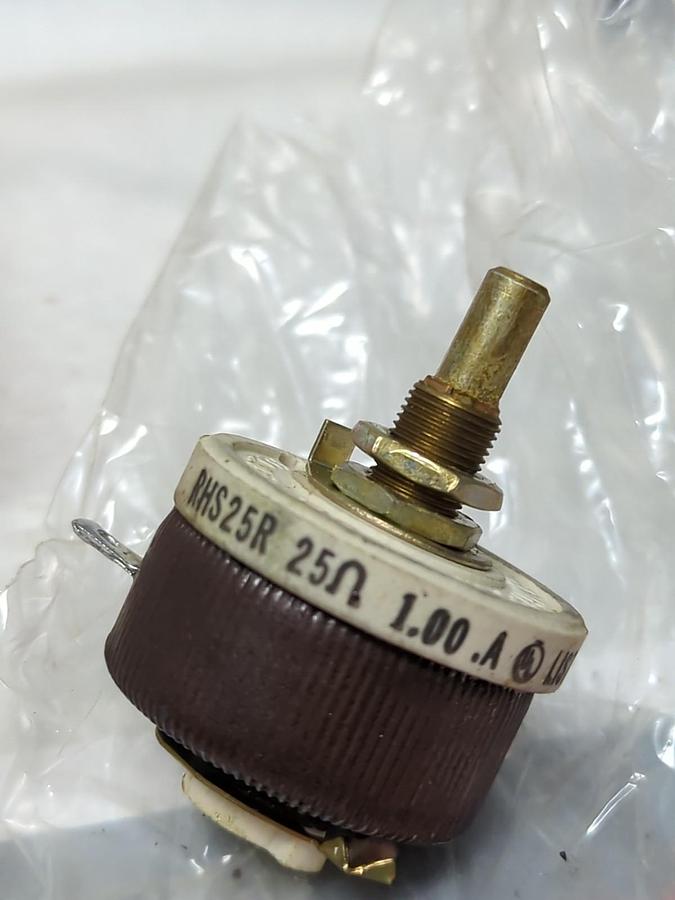 OHMITE,RHS25R,POTENTIOMETER RHEOSTAT 25 WATT MODEL H NOS