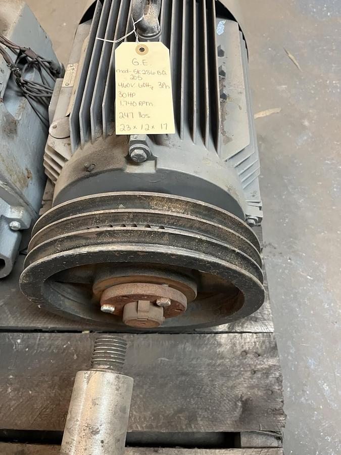 Used GE,5K286BQ205,MOTOR 30HP 1740RPM 3PH D286T