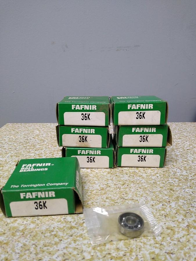 Used Fafnir,36K,Deep groove ball Bearing Lot of 7 NOS