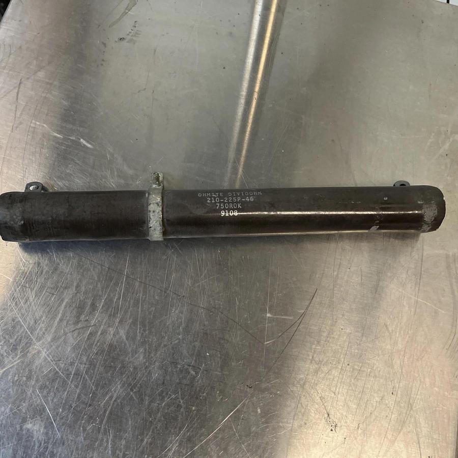 Used OHMITE,210-225P-46 750R0K,DIVIDOHM RESISTOR 225W 750 OHMS