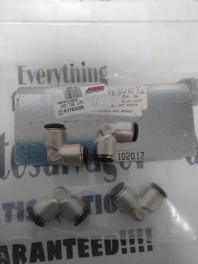 UNBRANDED,61762225,TUBE UNION ELBOW 10MM PUSH-TO-CONNECT LOT OF 4 NOS