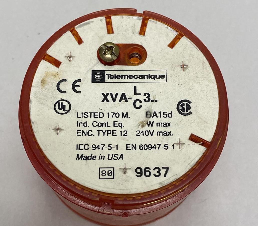 Telemecanique,XVA-C351,Orange Stack Light XVA-LC3 NOS