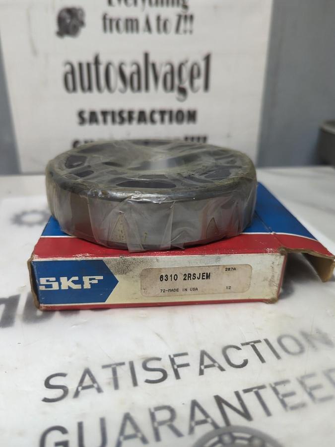 SKF,6310 2RSJEM,DEEP GROOVE BALL BEARING 50MM BORE NOS