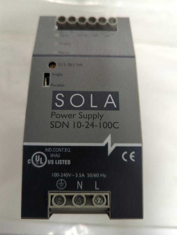 Used SOLA,SDN 10-24-100C,POWER SUPPLY UNIT PRE-OWNED