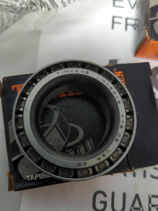 TIMKEN,LM48548,ROLLER BEARING CONE LOT OF 3 NOS