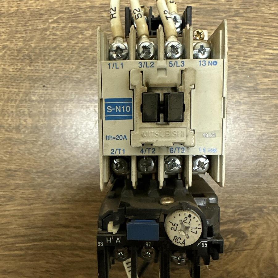 Used Mitsubishi,S-N10,Contactor wTH-N12 Overload Relay
