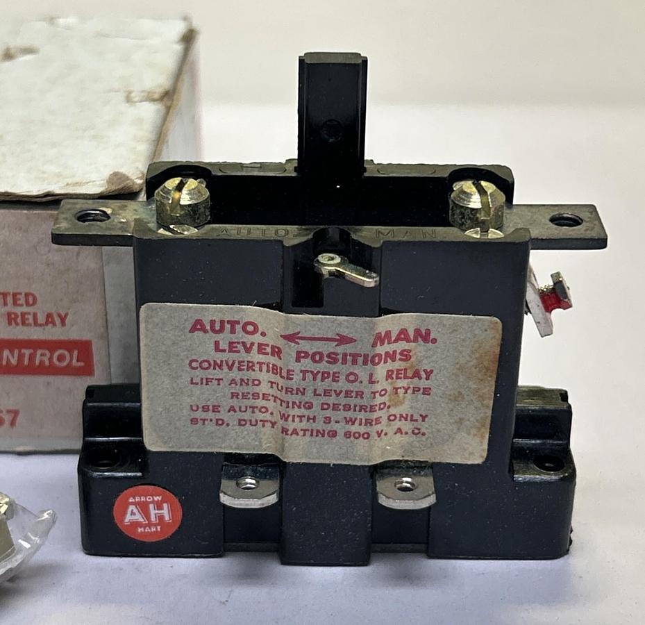 ARROW HART,AHK-357,NON COMPENSATED 3RD OVERLOAD RELAY SIZE 0-1 NOS