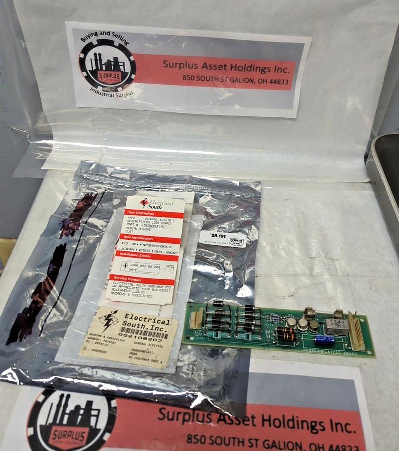 Used GE,DS3800NFLA1C,FAN LOSS BOARD PRE-OWNED