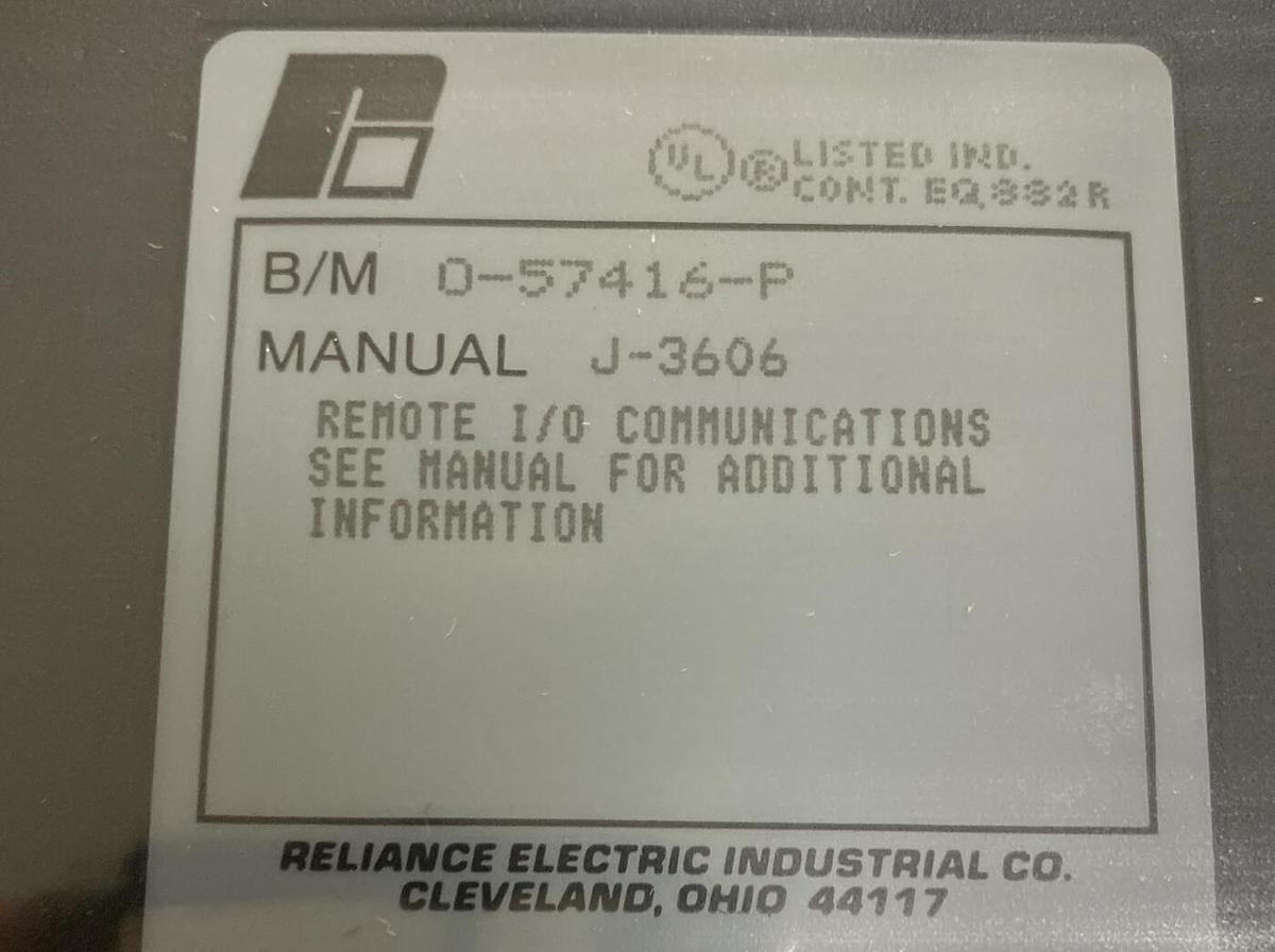 RELIANCE,0-57416,REMOTE I/O COMMUNICATIONS MODULE NOS
