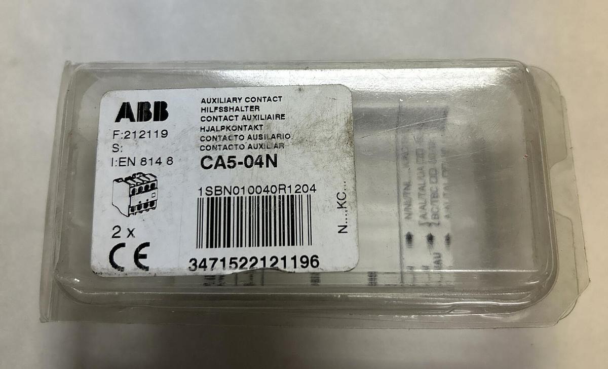 ABB,CA5-04N,AUXILIARY CONTACTS LOT OF 2 NEW