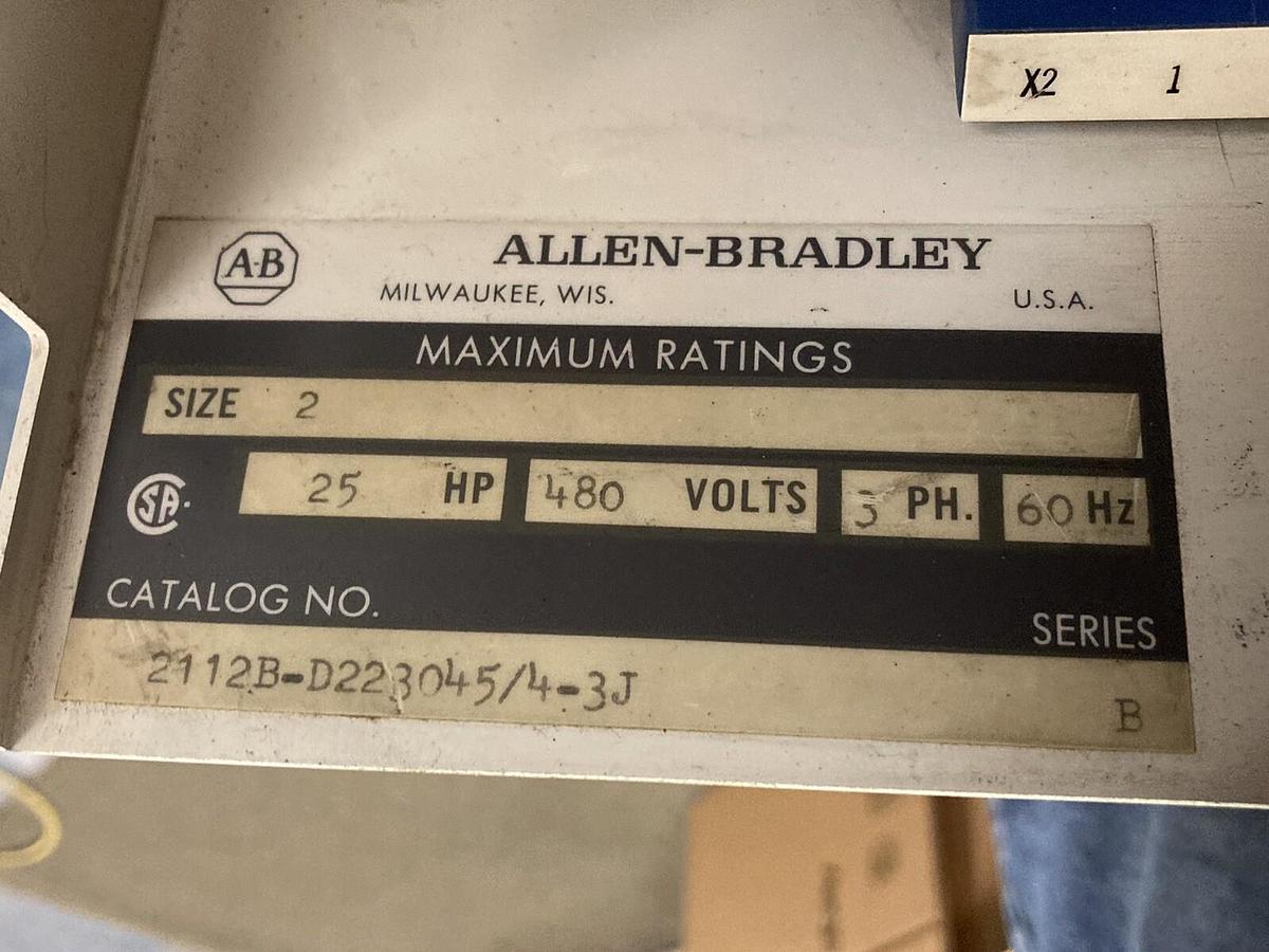 Used Allen-Bradley,2100 2112B,Size 2  Fused MCC 12 INCH Starter Bucket