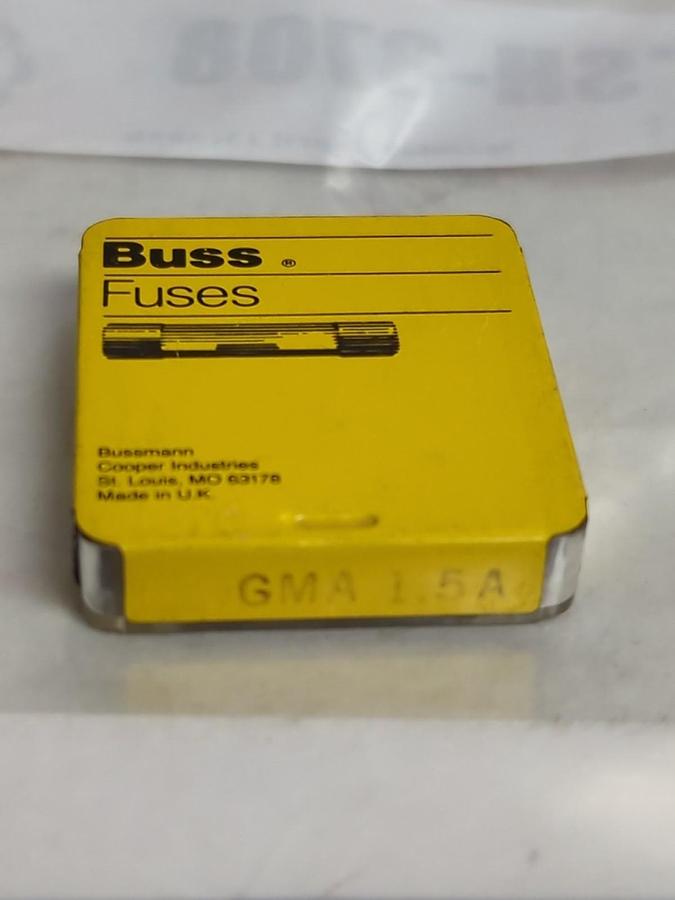 COOPER BUSSMANN,GMA1.5A,FUSE PACK OF 5 PCS NOS